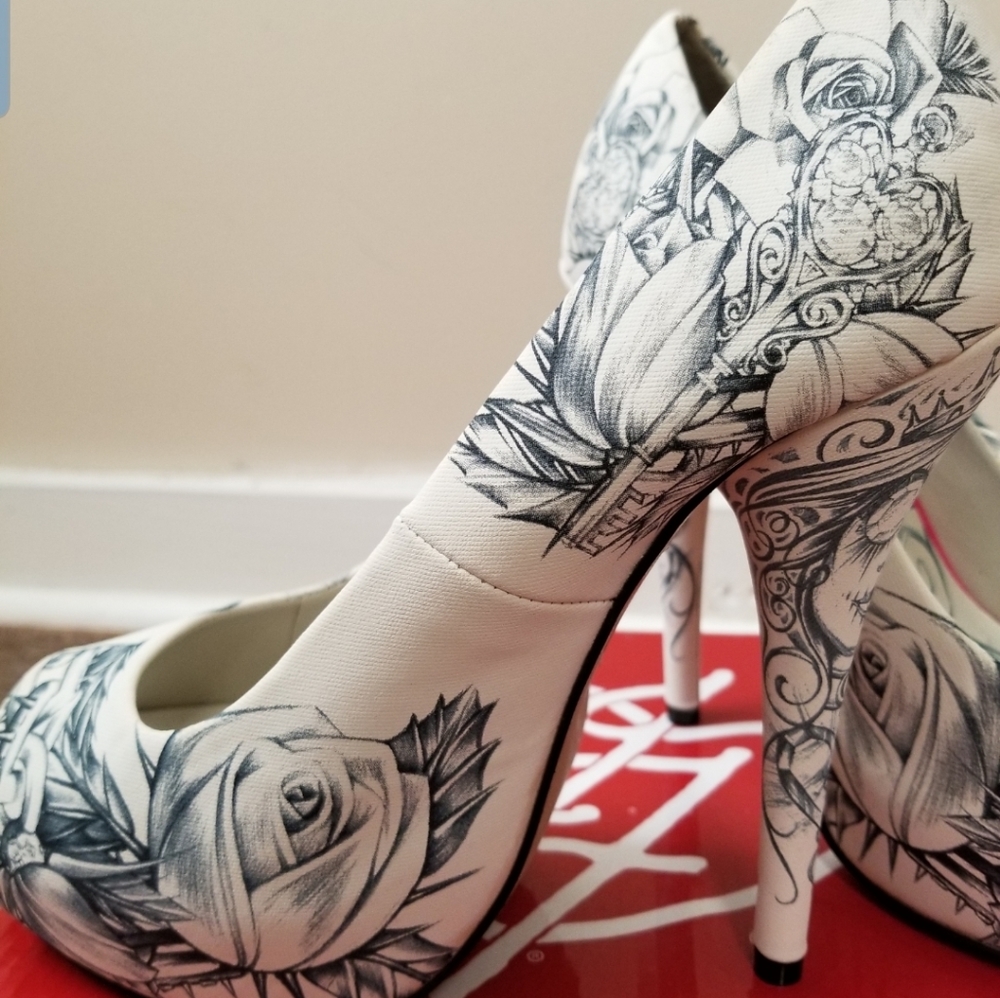 Tattoo art stilettos